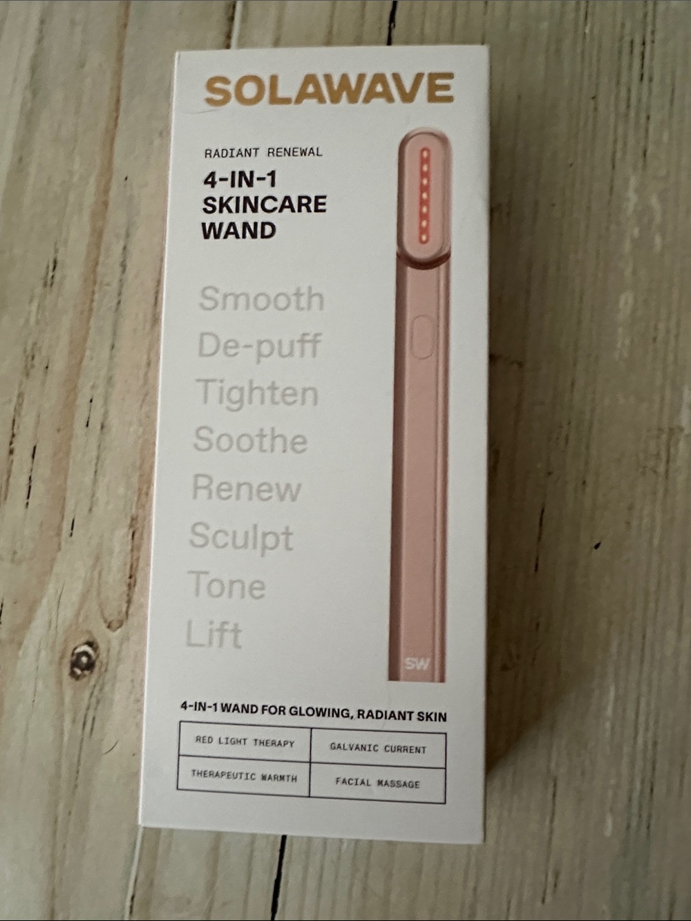 Solawave 4-in-1 Skincare Wand — Rose Gold